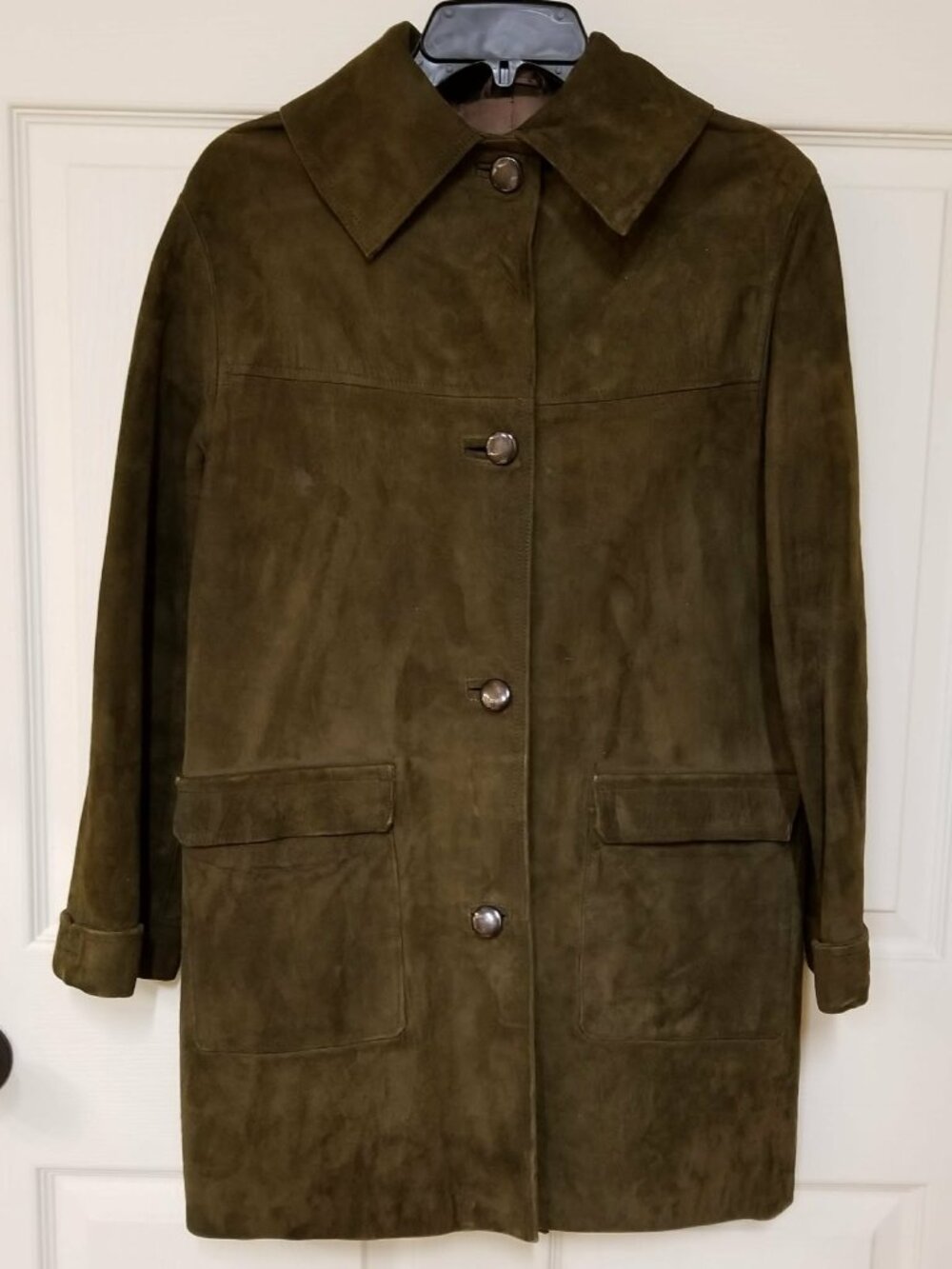 VTG 60s Suedecraft of Bradford Men's Brown Suede Jacket Coat Made in England S/M